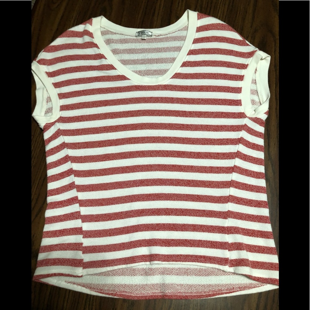 💜 FROXX STRIPED TEE - SZ L - #0129-042019TR